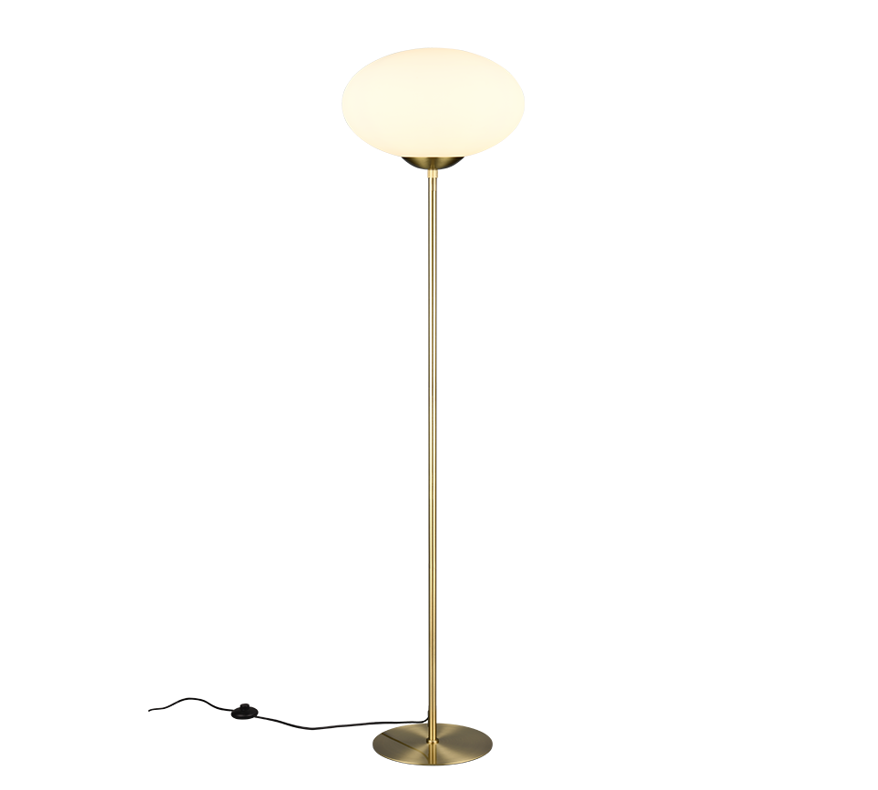 FOMENTO | Floor lamp | Brass mat | Metal