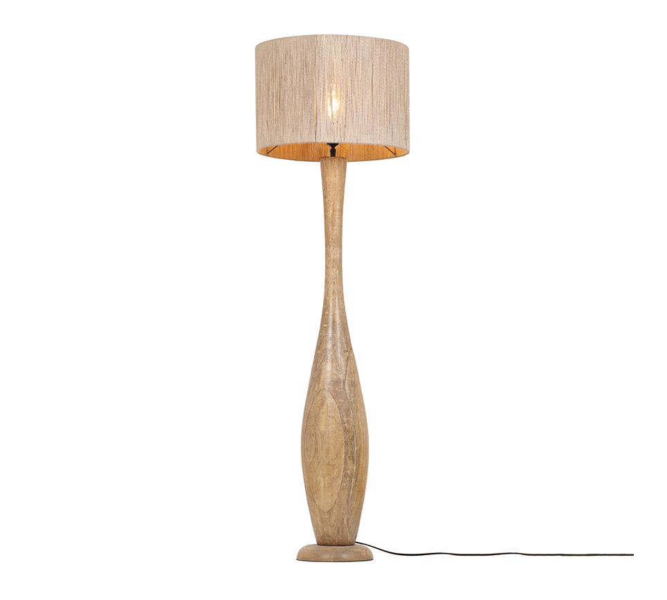 TOBA | Floor lamp | Natural finish | Natural wood