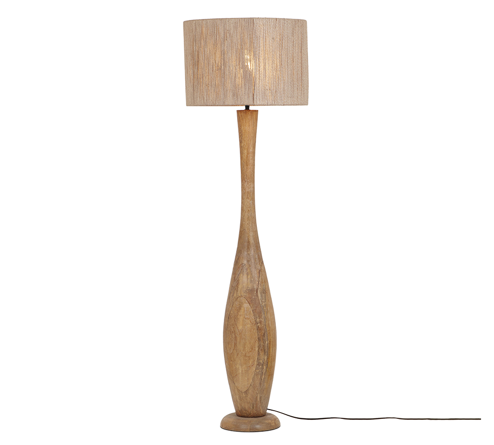 TOBA | Floor lamp | Natural finish | Natural wood