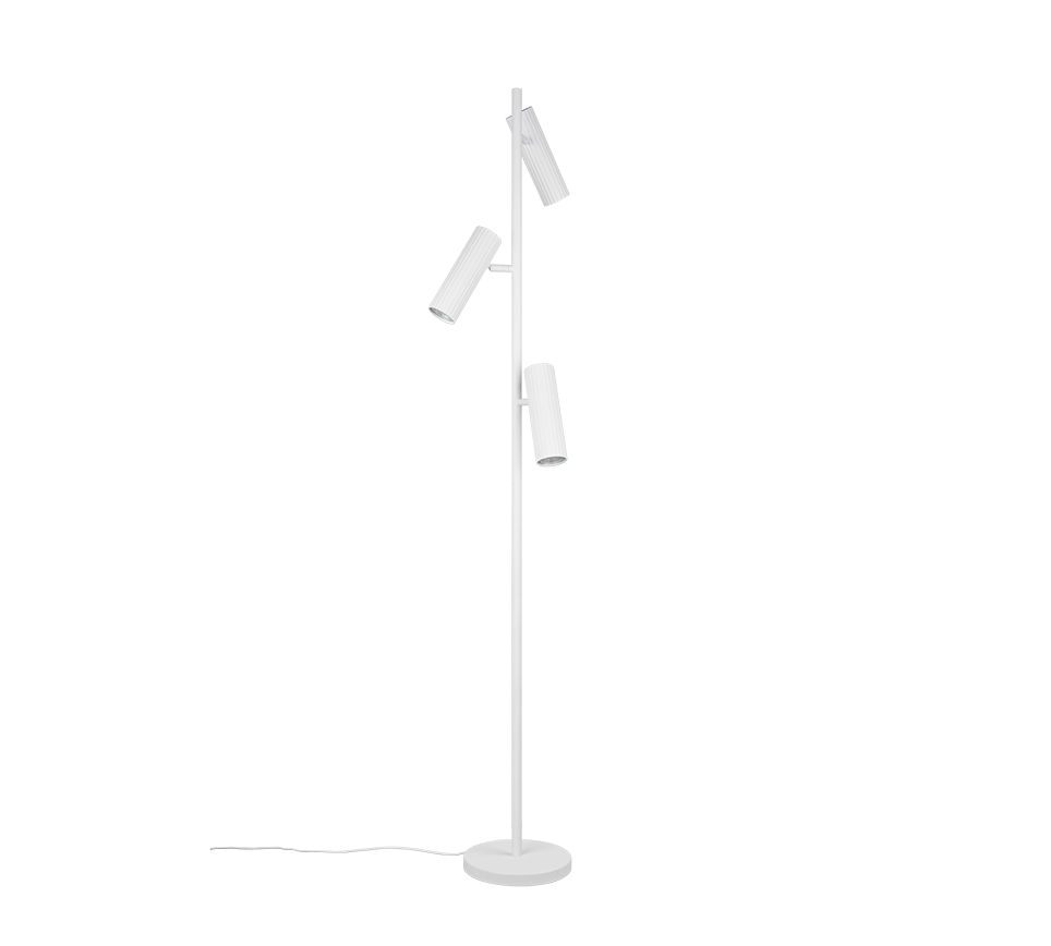 SOKA | Floor lamp | White mat | Metal