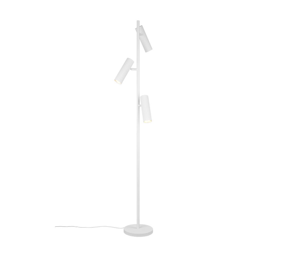 SOKA | Floor lamp | White mat | Metal
