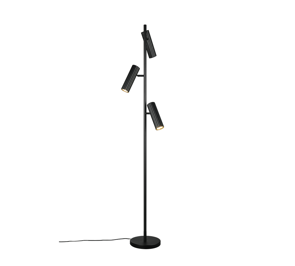 SOKA | Floor lamp | Black mat | Metal