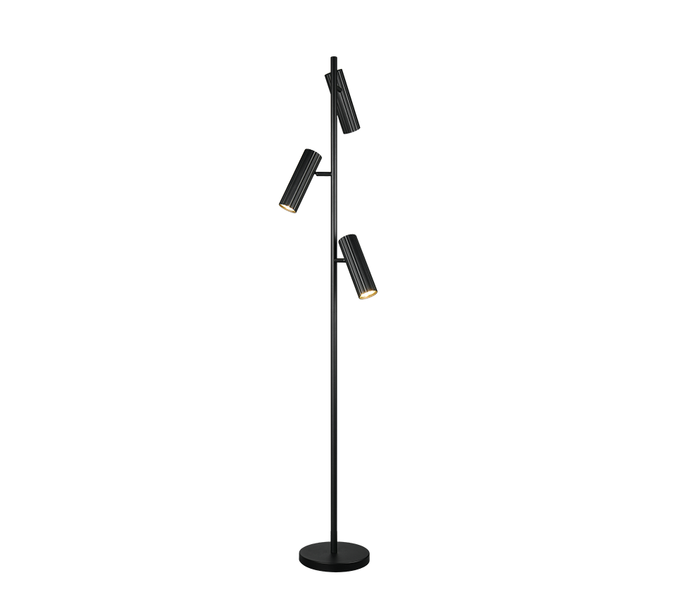 SOKA | Floor lamp | Black mat | Metal