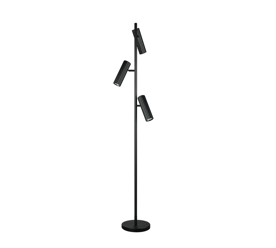 SOKA | Floor lamp | Black mat | Metal