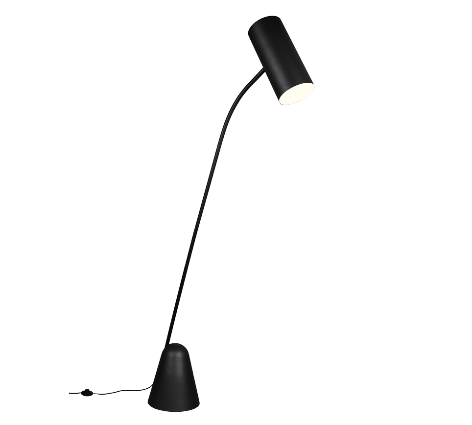 CIALTO | Floor lamp | Black mat | Metal