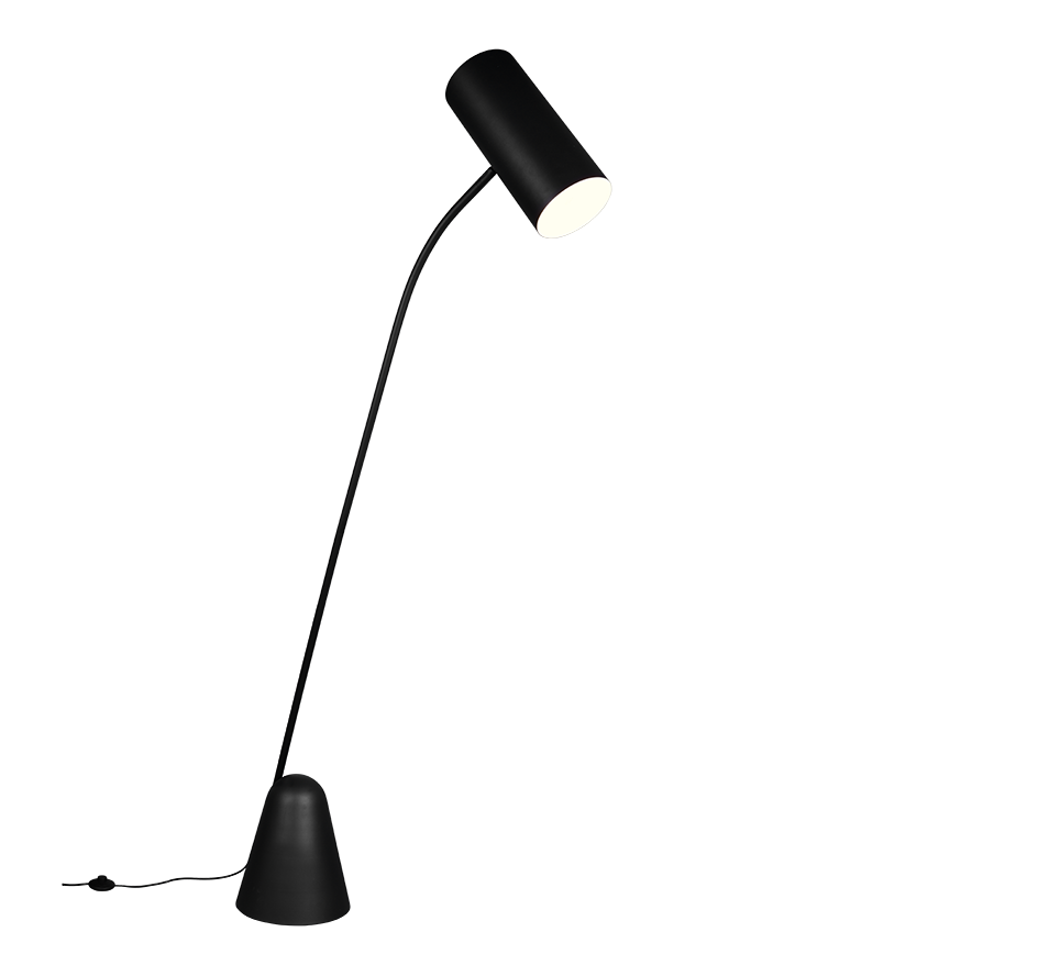 CIALTO | Floor lamp | Black mat | Metal