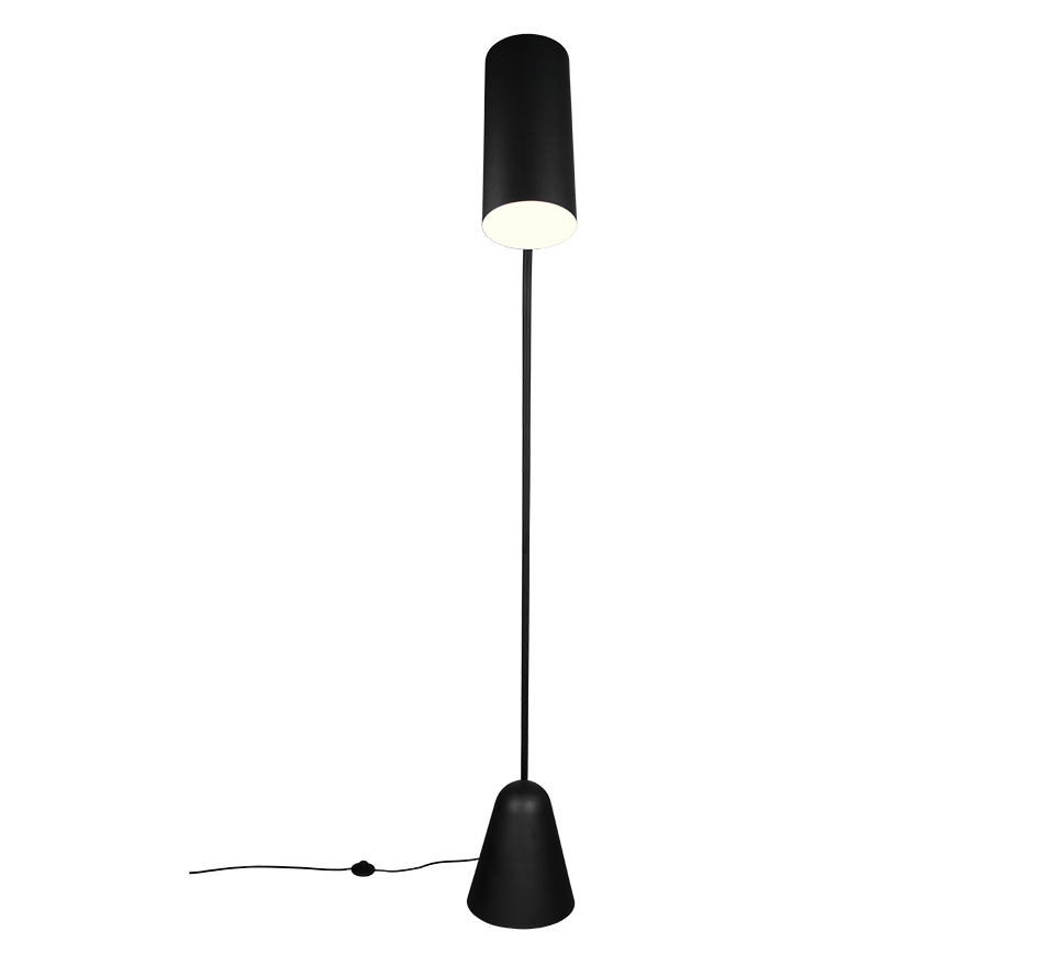 CIALTO | Floor lamp | Black mat | Metal
