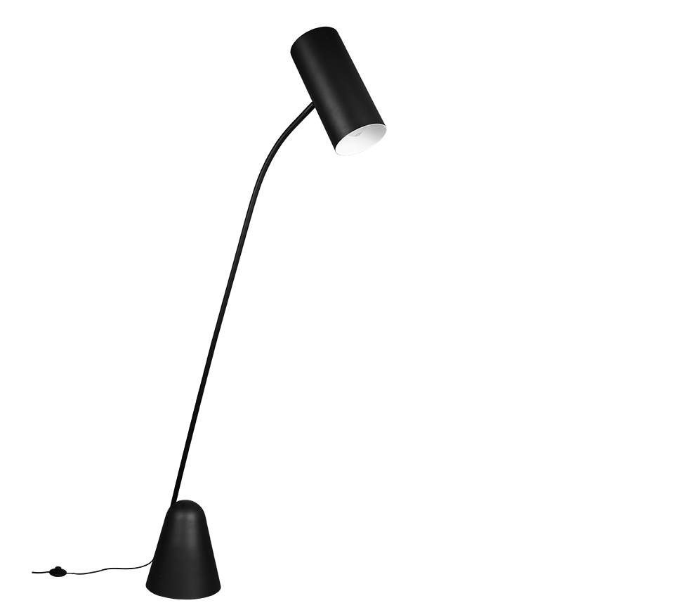 CIALTO | Floor lamp | Black mat | Metal