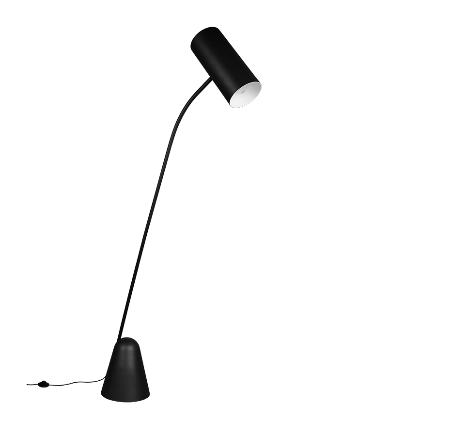 CIALTO | Floor lamp | Black mat | Metal