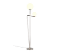 FLAMING | Floor lamp | Nickel mat | Metal