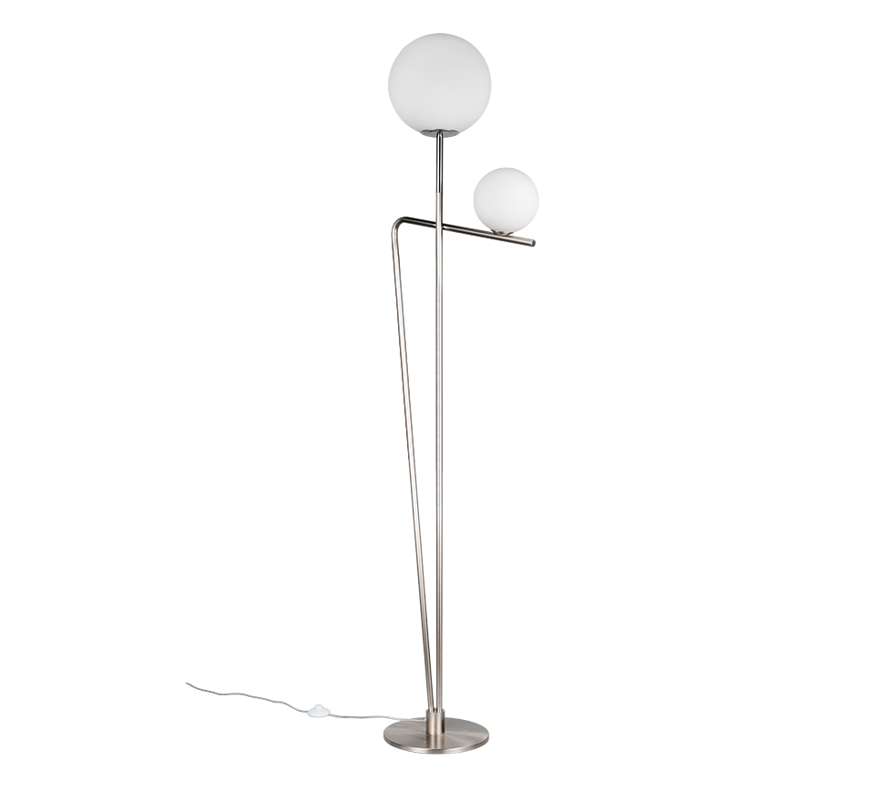 FLAMING | Floor lamp | Nickel mat | Metal
