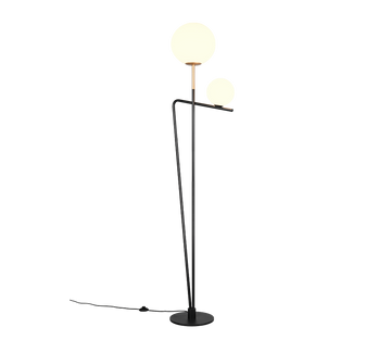 FLAMING | Floor lamp | Schwarz-Gold | Metal