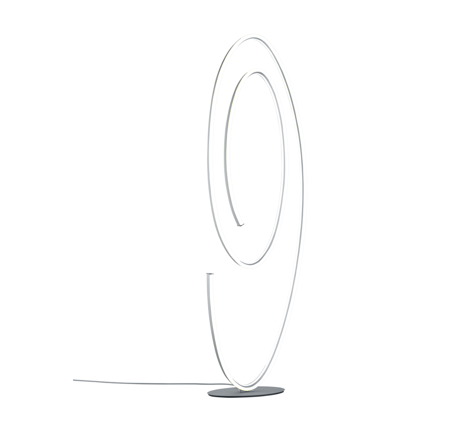 CIOLA | Floor lamp | Nickel mat | Metal