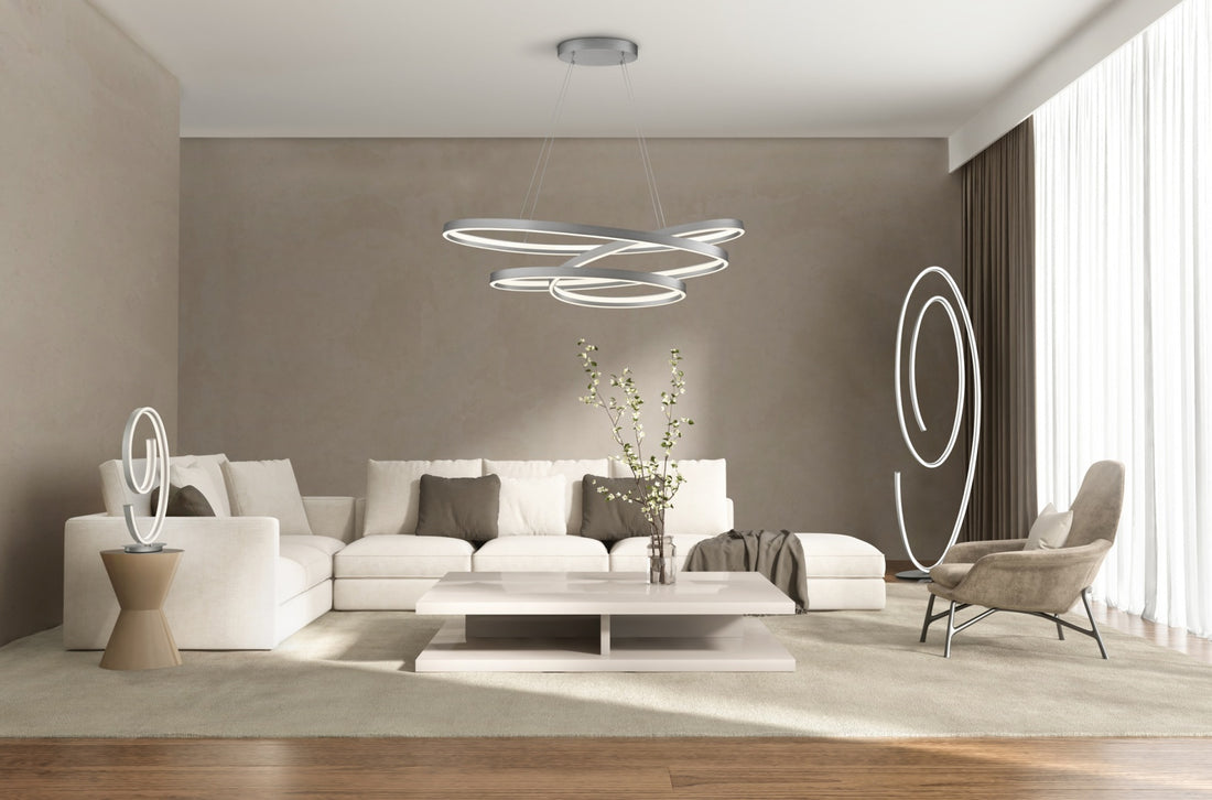CIOLA | Floor lamp | Nickel mat | Metal
