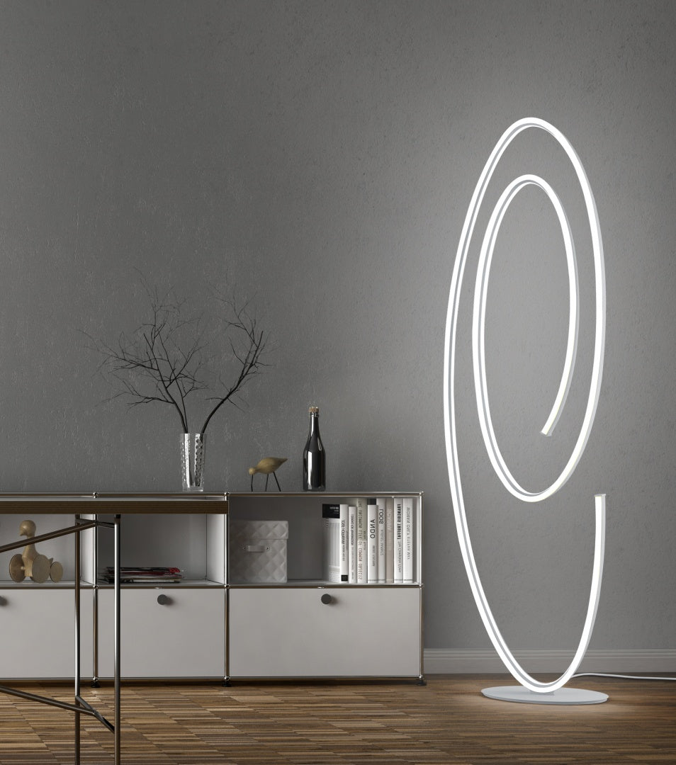 CIOLA | Floor lamp | White mat | Metal