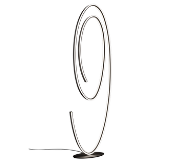 CIOLA | Floor lamp | Black mat | Metal