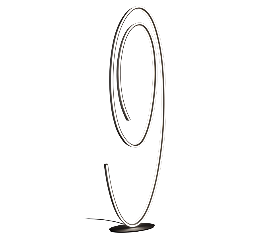 CIOLA | Floor lamp | Black mat | Metal