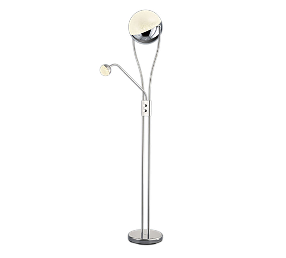 CHRIS | Floor lamp | Chrome | Metal