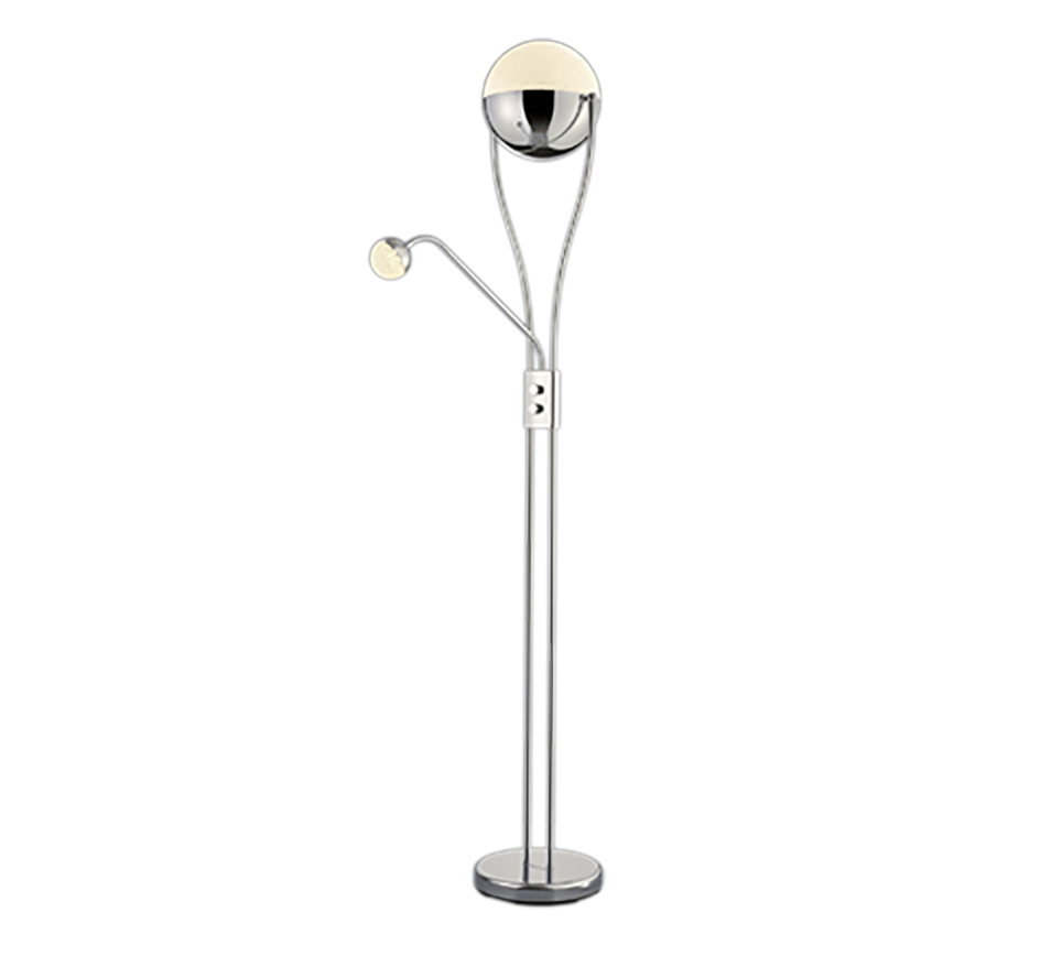 CHRIS | Floor lamp | Chrome | Metal