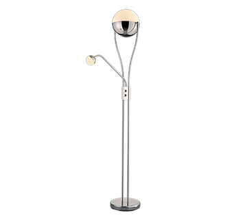 CHRIS | Floor lamp | Chrome | Metal