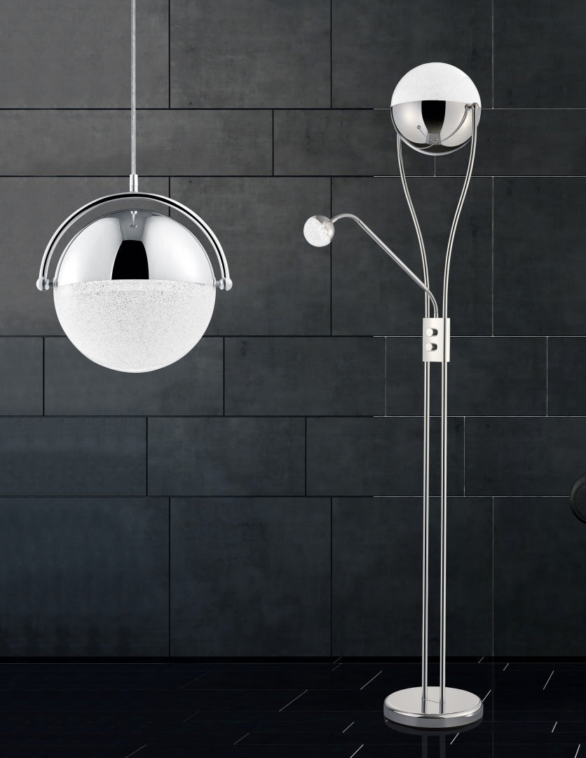 CHRIS | Floor lamp | Chrome | Metal