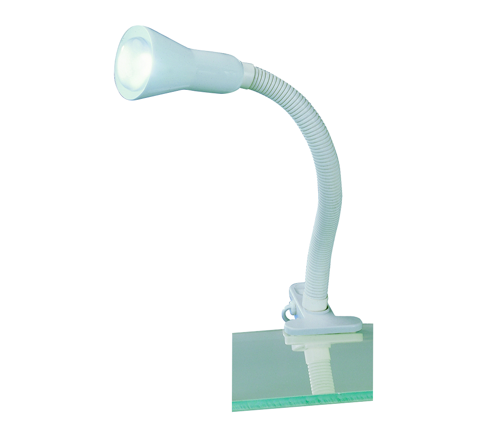 FLEXO | Clamping lamp | White | Plastic