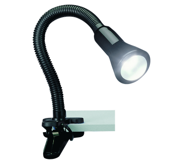 FLEXO | Clamping lamp | Black | Plastic