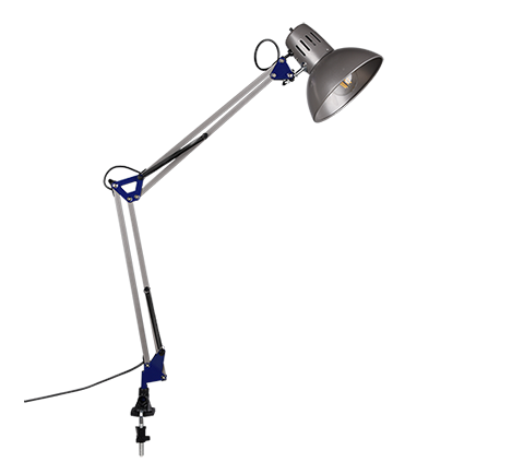 TAJO | Clamping lamp | Aluminium colour | Metal