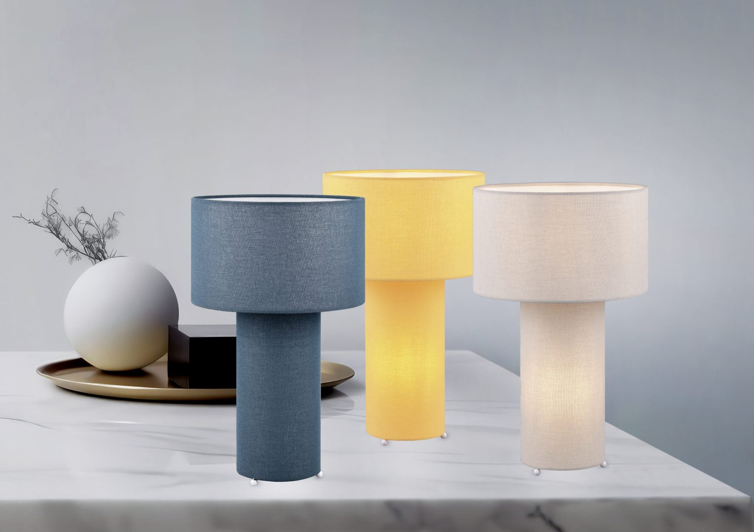 BALE | Table lamp | Ultimate grey | Fabric