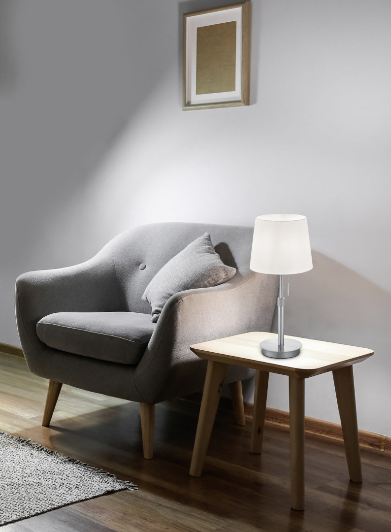 LYON | Table lamp | Nickel mat | Metal