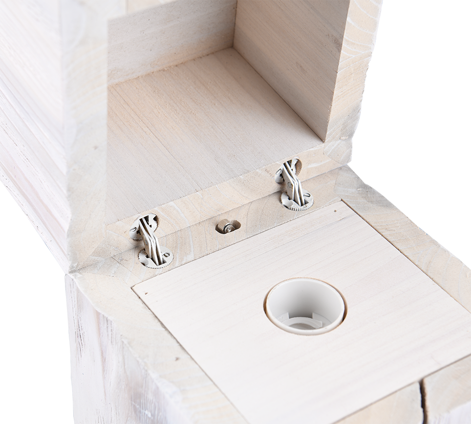 TREASURE | Table lamp | White | Natural wood