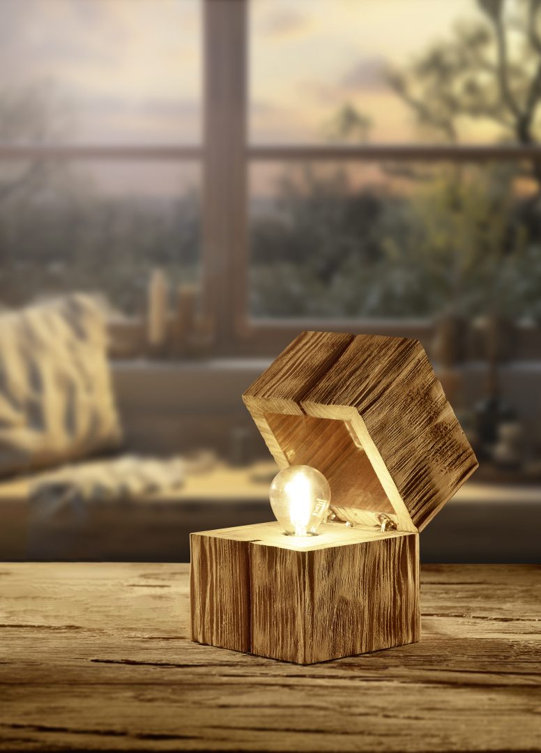 TREASURE | Table lamp | Natural finish | Natural wood