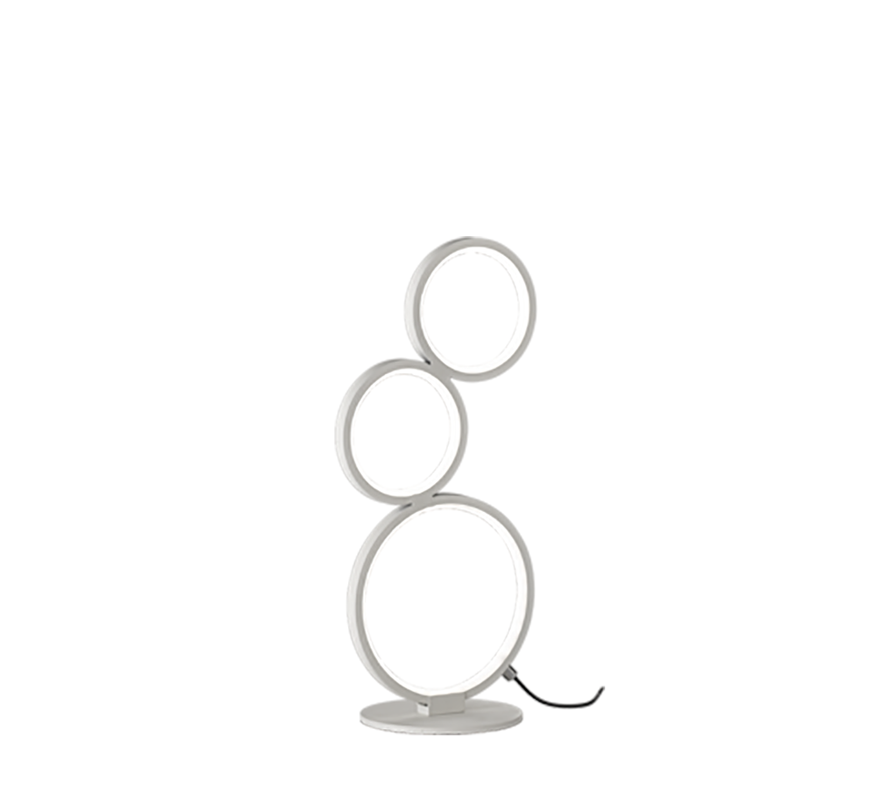 RONDO | Table lamp | White mat | Metal