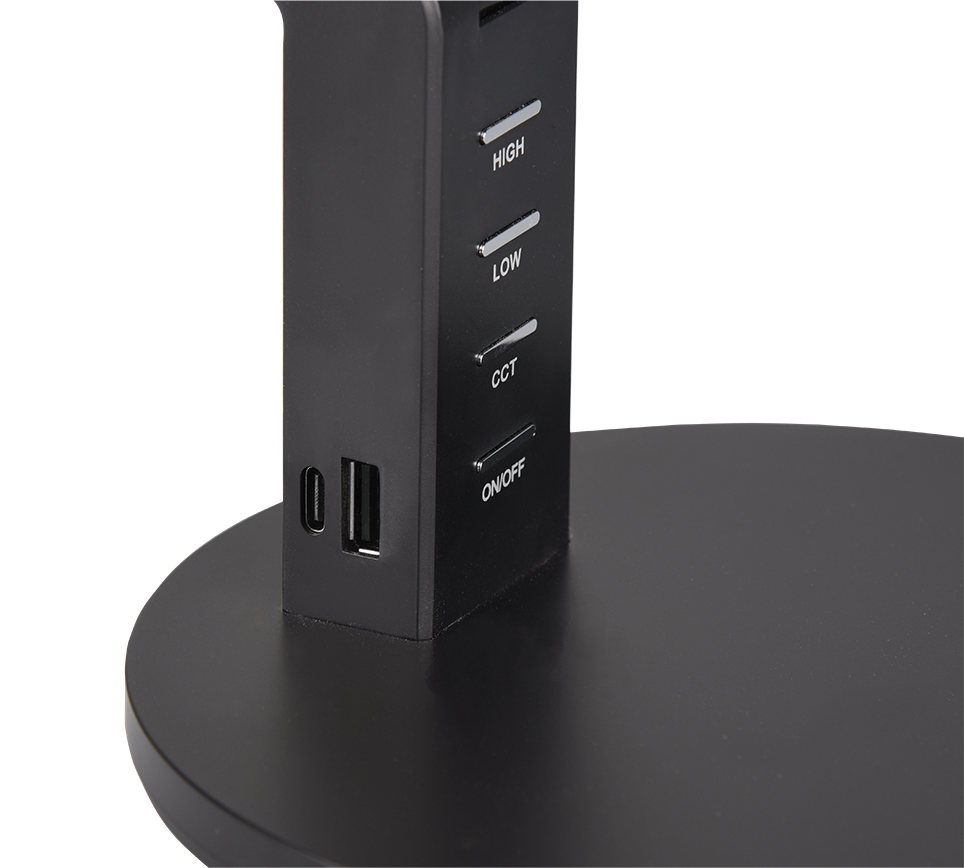 AVA | Table lamp | Black mat | Plastic