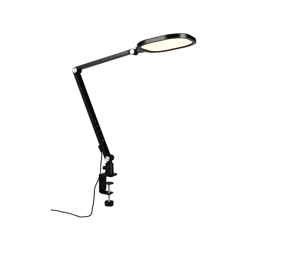 SERVO | Clamping lamp | Black mat | Metal