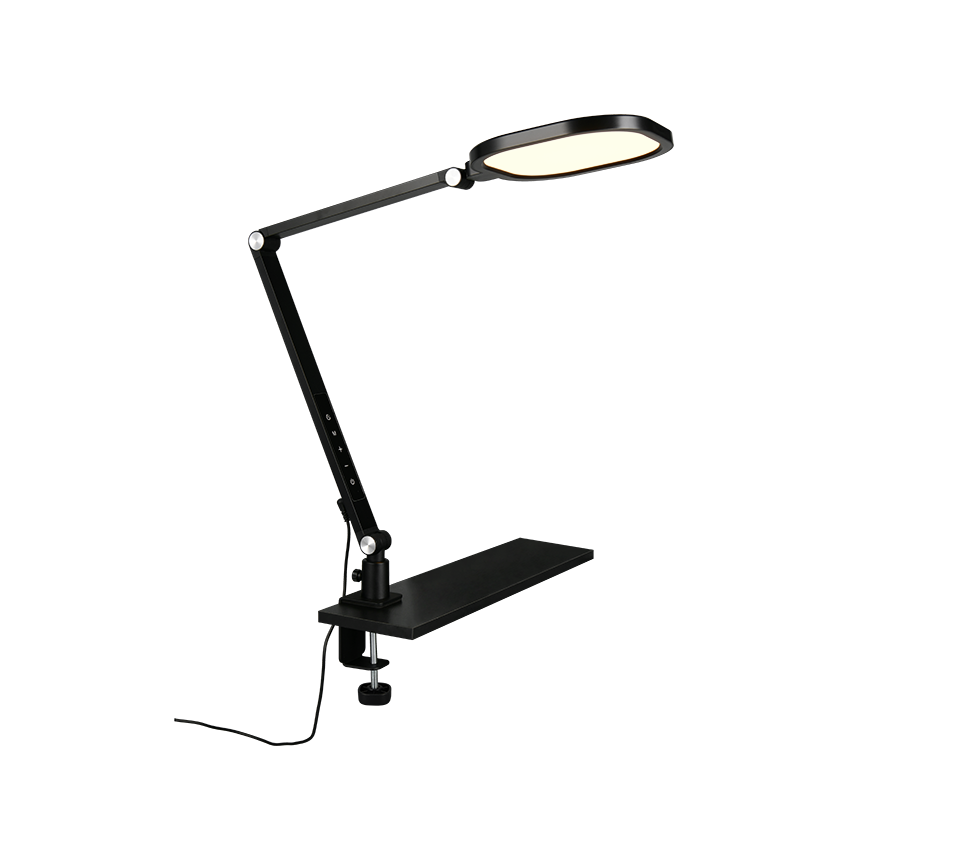 SERVO | Clamping lamp | Black mat | Metal