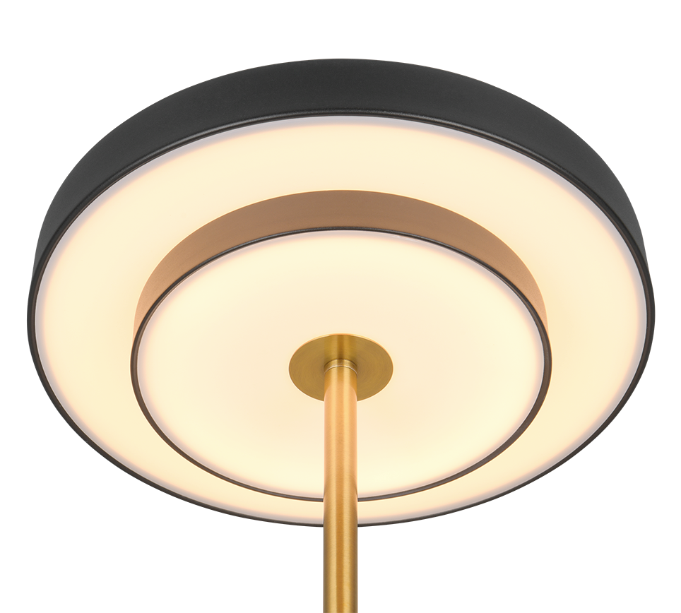 KEATON | Table lamp | Schwarz-Gold | Metal