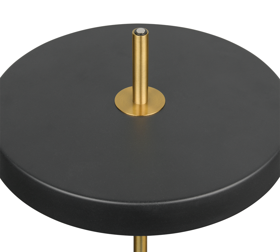 KEATON | Table lamp | Schwarz-Gold | Metal