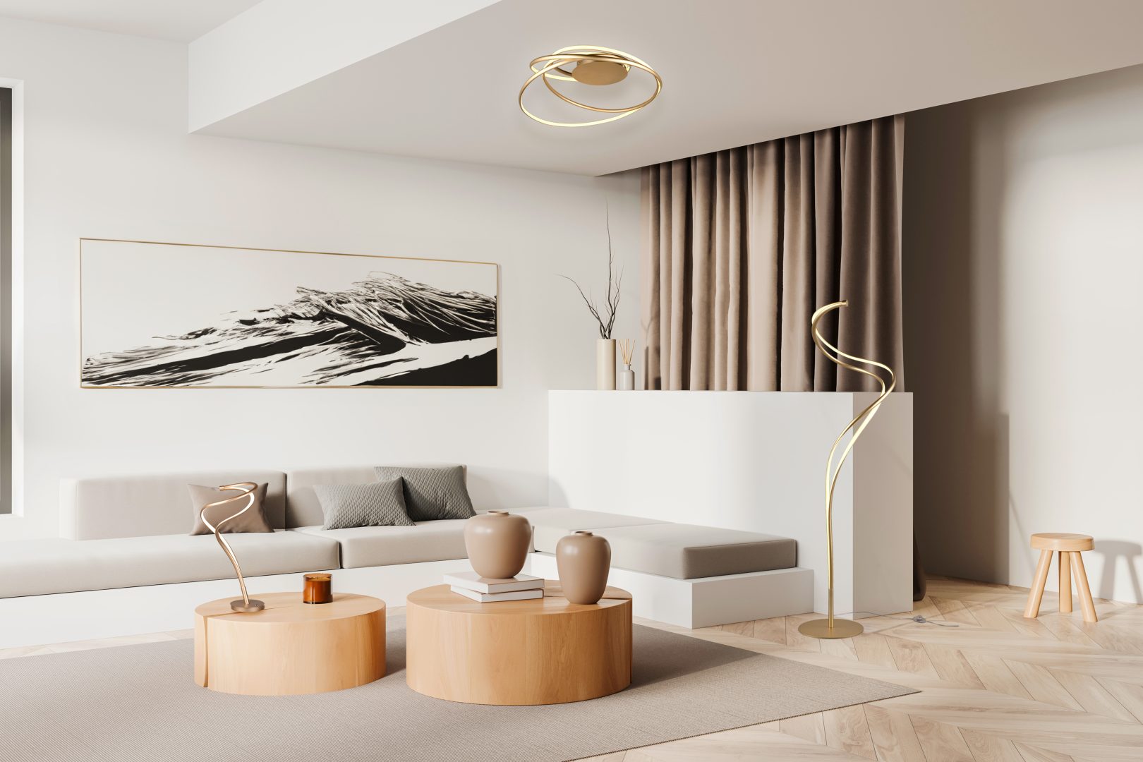 NALA | Table lamp | Gold | Metal