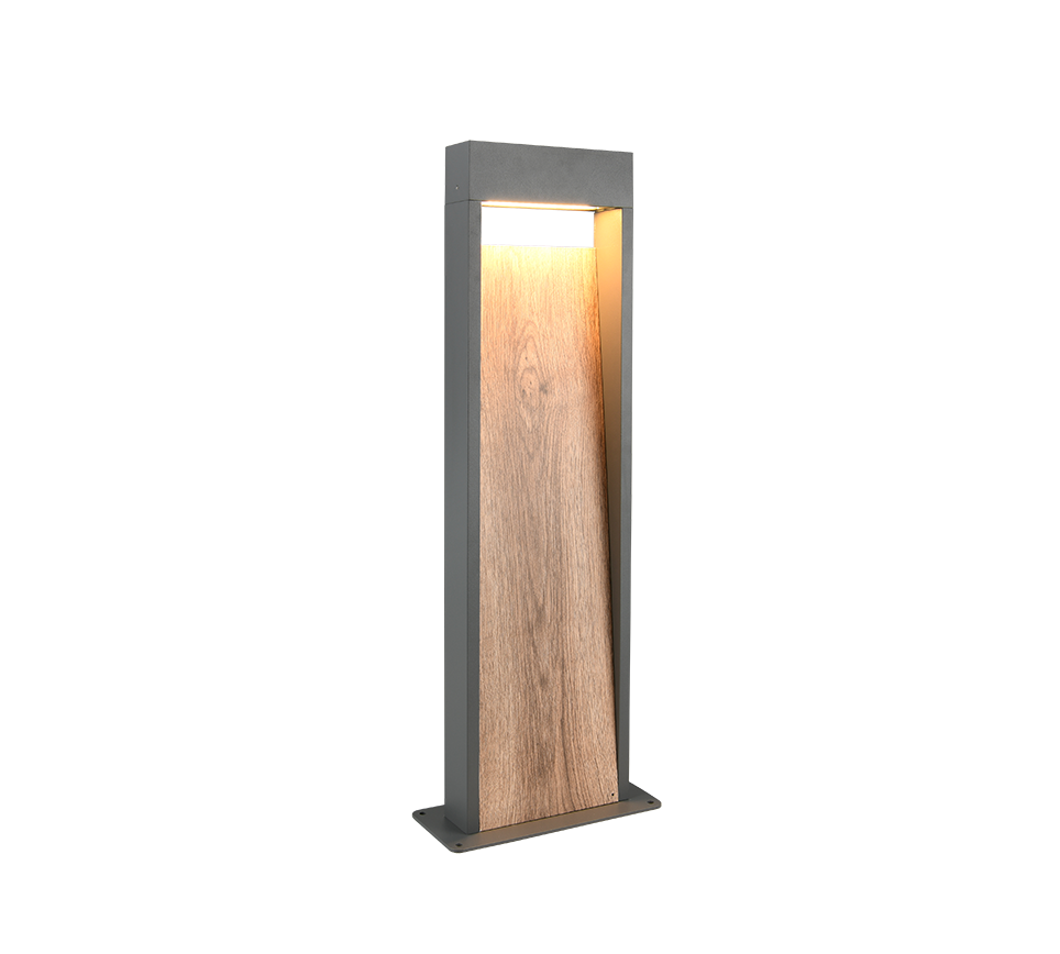 SALMON | Pole | Wood imitation | Diecast aluminium