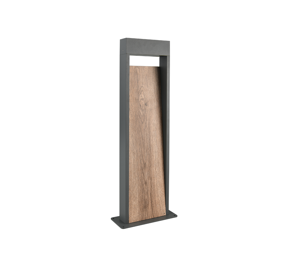 SALMON | Pole | Wood imitation | Diecast aluminium