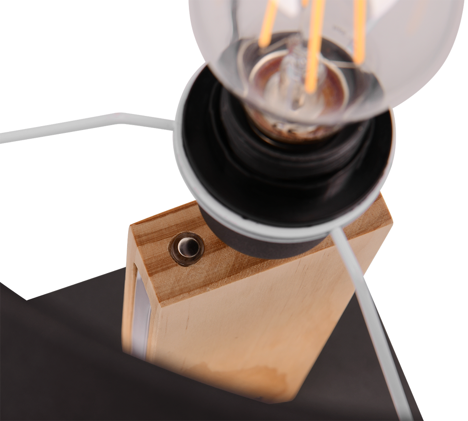 RAHUL | Table lamp | Black mat | Metal