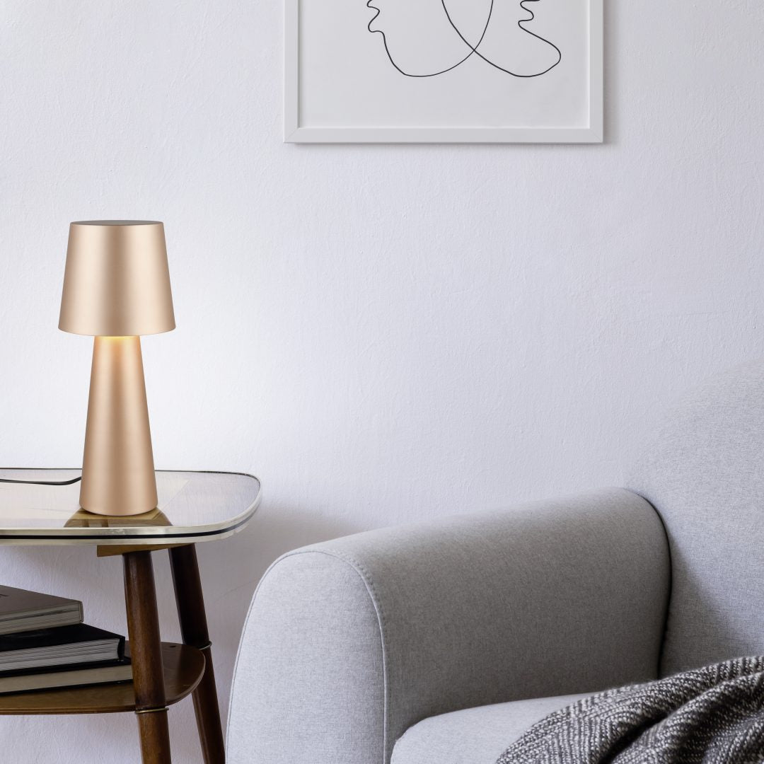 NUBIAN | Table lamp | Coffee | Metal