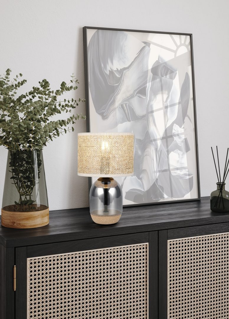 TARA | Table lamp | Chrome plated | Glass