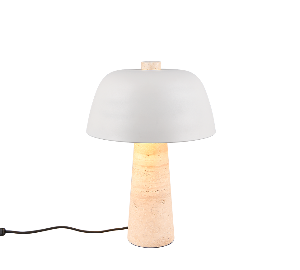 TIMBA | Table lamp | Warm grey | Travertin