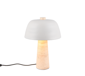 TIMBA | Table lamp | Warm grey | Travertin