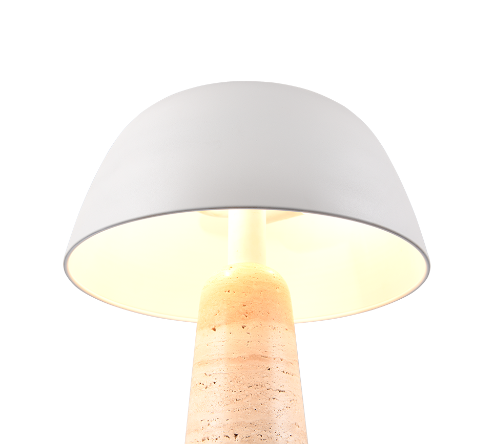 TIMBA | Table lamp | Warm grey | Travertin