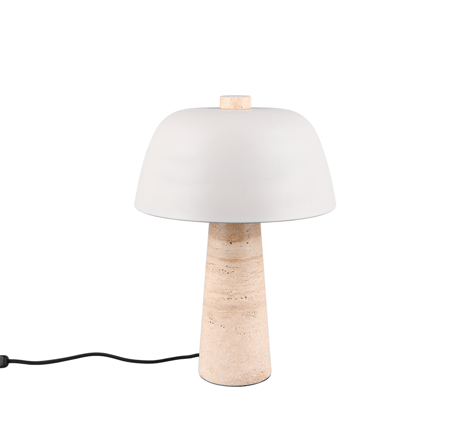 TIMBA | Table lamp | Warm grey | Travertin