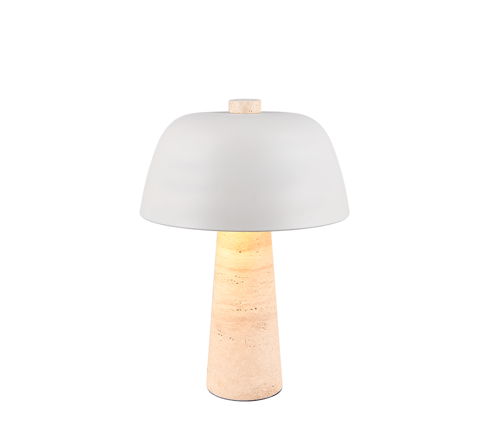 TIMBA | Table lamp | Warm grey | Travertin