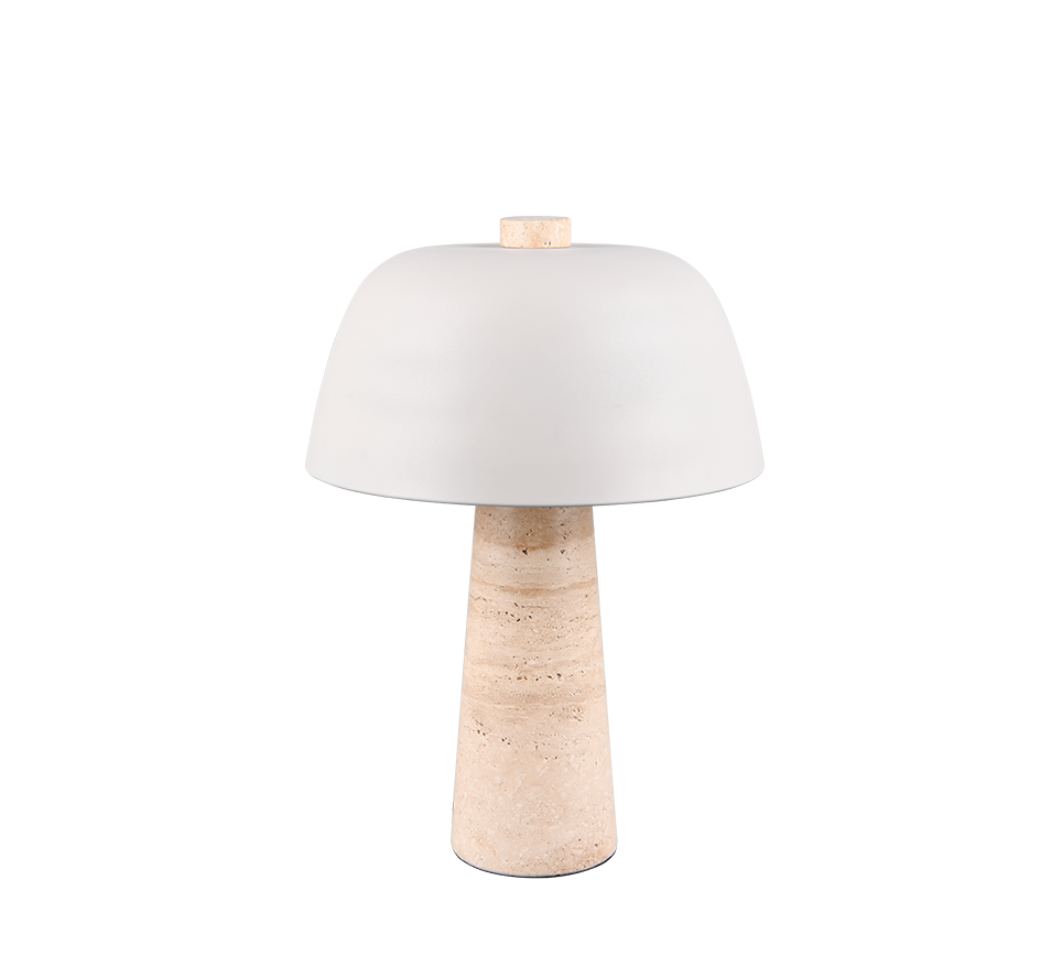 TIMBA | Table lamp | Warm grey | Travertin